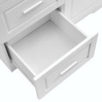 Armadio alto nero/bianco/grigio – 3 cassetti e 3 ante, Utente singolo