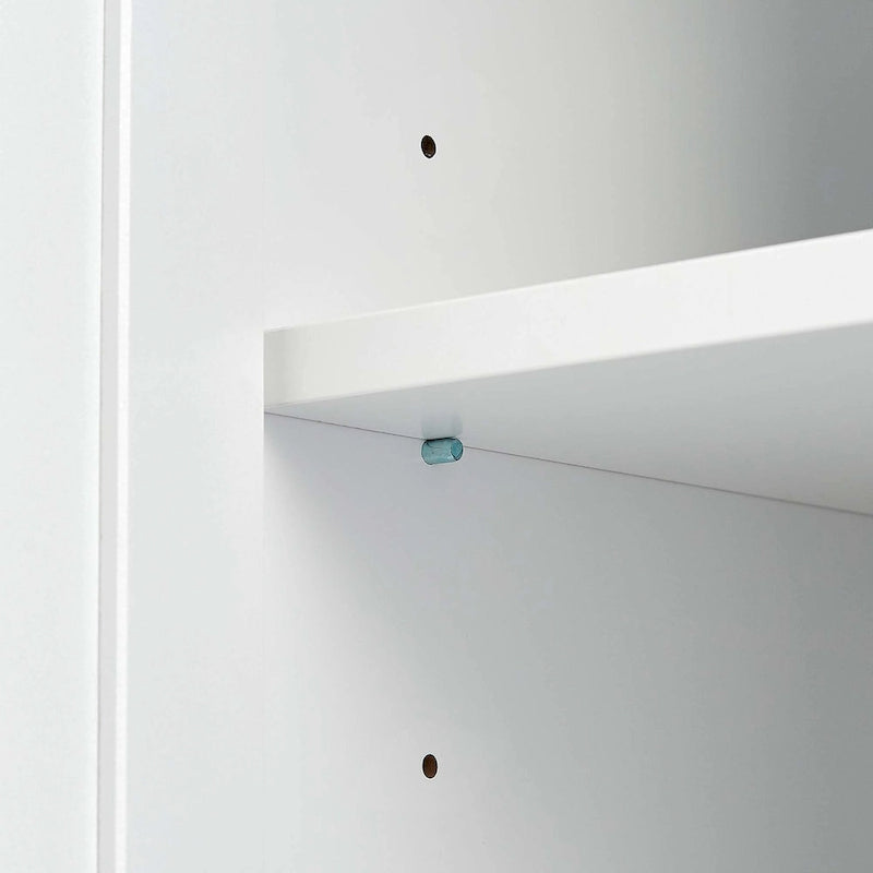 Armadio alto nero/bianco/grigio – 3 cassetti e 3 ante, Utente singolo
