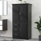Armadio alto nero/bianco/grigio – 3 cassetti e 3 ante, Utente singolo