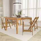 Emma and Oliver Solid Wood Foldable Dining Chair