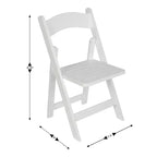 Emma and Oliver Solid Wood Foldable Dining Chair