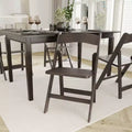 Emma and Oliver Solid Wood Foldable Dining Chair