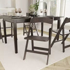 Emma and Oliver Solid Wood Foldable Dining Chair