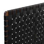 Testiera a parete in ecopelle intrecciata color noce/beige/marrone/nero – Twin/Full/Queen/King