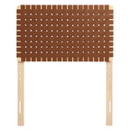 Testiera a parete in ecopelle intrecciata color noce/beige/marrone/nero – Twin/Full/Queen/King