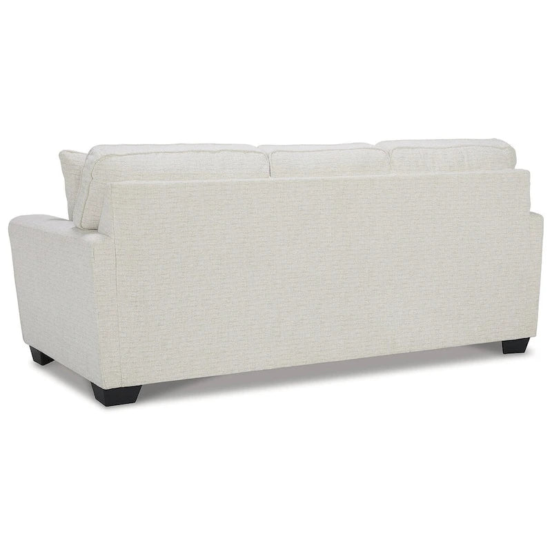 Divano letto matrimoniale Snow/Blue Crosshatch, 2 posti a sedere e 2 posti letto