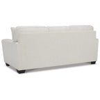 Divano letto matrimoniale Snow/Blue Crosshatch, 2 posti a sedere e 2 posti letto