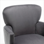 Poltrona con accenti in velluto e gambe in metallo dorato, vari colori, sedile singolo