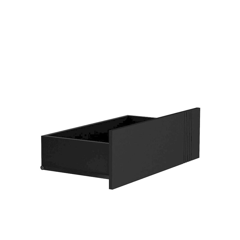 Credenza, nero/bianco, montaggio da 2 persone, 3 cassetti e 2 ante