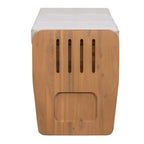Panca contenitore rustica a 2 posti con 2 cassetti – Legno naturale / Blu navy / Espresso / Bianco