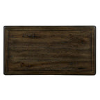 Tavolino in legno massello marrone/espresso con cassetto, montaggio in 1 persona