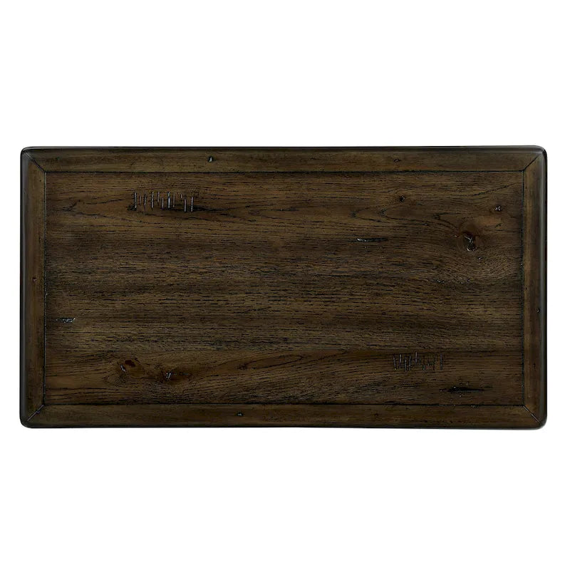Tavolino in legno massello marrone/espresso con cassetto, montaggio in 1 persona