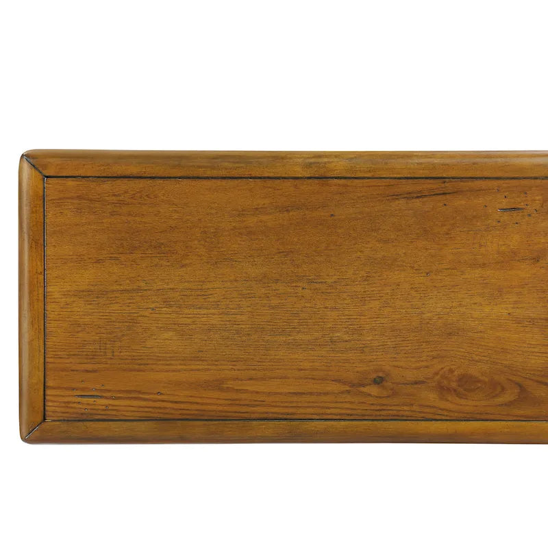 Tavolino in legno massello marrone/espresso con cassetto, montaggio in 1 persona